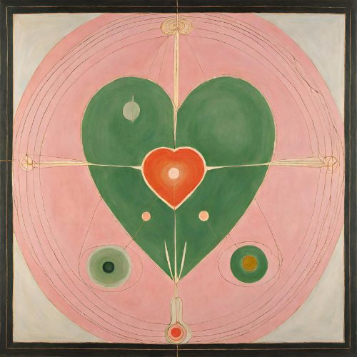 sarahlplumer love and healing artwork based on consciousness, connected your heart to all that is and healing in the process  